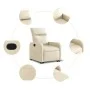 Cream-colored fabric reclining and lift chair by , Armchairs - Ref: Foro24-3206707, Price: 295,31 €, Discount: %