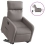 Electric reclining and lift fabric armchair in taupe gray. by , Armchairs - Ref: Foro24-3206724, Price: 285,96 €, Discount: %