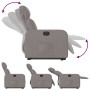 Electric reclining and lift fabric armchair in taupe gray. by , Armchairs - Ref: Foro24-3206724, Price: 285,96 €, Discount: %
