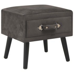 Mesita de noche gris 40x35x40 cm terciopelo de vidaXL, Mesitas de noche - Ref: Foro24-247542, Precio: 53,77 €, Descuento: %