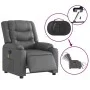 Sillón de masaje reclinable eléctrico cuero sintético gris de , Sillones - Ref: Foro24-3206550, Precio: 281,78 €, Descuento: %