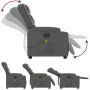 Sillón de masaje reclinable eléctrico cuero sintético gris de , Sillones - Ref: Foro24-3206550, Precio: 281,78 €, Descuento: %