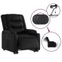 Electric black synthetic leather reclining and lifting armchair by , Armchairs - Ref: Foro24-3206559, Price: 376,67 €, Discou...