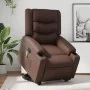 Sillón de masaje elevable eléctrico cuero sintético marrón de , Sillones - Ref: Foro24-3206565, Precio: 364,77 €, Descuento: %