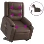 Sillón de masaje elevable eléctrico cuero sintético marrón de , Sillones - Ref: Foro24-3206565, Precio: 364,77 €, Descuento: %