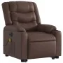 Sillón de masaje elevable eléctrico cuero sintético marrón de , Sillones - Ref: Foro24-3206565, Precio: 364,77 €, Descuento: %