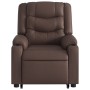 Electric lift massage chair in brown synthetic leather by , Armchairs - Ref: Foro24-3206565, Price: 344,74 €, Discount: %
