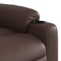 Sillón de masaje elevable eléctrico cuero sintético marrón de , Sillones - Ref: Foro24-3206565, Precio: 344,74 €, Descuento: %