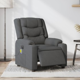 Dark gray electric massage recliner chair by , Armchairs - Ref: Foro24-3206571, Price: 361,06 €, Discount: %