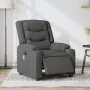 Sillón reclinable de masaje eléctrico tela gris oscuro de , Sillones - Ref: Foro24-3206571, Precio: 367,49 €, Descuento: %