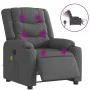 Sillón reclinable de masaje eléctrico tela gris oscuro de , Sillones - Ref: Foro24-3206571, Precio: 367,49 €, Descuento: %