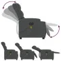 Sillón reclinable de masaje eléctrico tela gris oscuro de , Sillones - Ref: Foro24-3206571, Precio: 367,49 €, Descuento: %