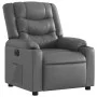 Sillón reclinable eléctrico de cuero sintético gris de , Sillones - Ref: Foro24-3206546, Precio: 280,82 €, Descuento: %