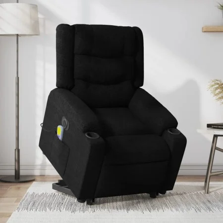 Black Fabric Liftable Reclining Electric Massage Chair by , Armchairs - Ref: Foro24-3206584, Price: 400,29 €, Discount: %