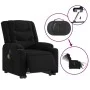 Sillón de masaje eléctrico reclinable elevable tela negro de , Sillones - Ref: Foro24-3206584, Precio: 384,59 €, Descuento: %