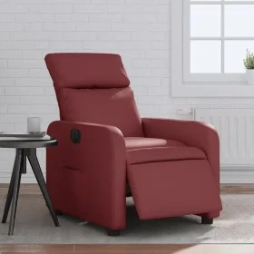 Burgunderroter elektrischer Relaxsessel aus Kunstleder von , Sessel - Ref: Foro24-3206739, Preis: 257,26 €, Rabatt: %