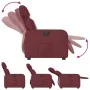 Sillón reclinable eléctrico de cuero sintético rojo tinto de , Sillones - Ref: Foro24-3206739, Precio: 257,26 €, Descuento: %