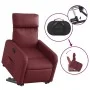 Reclining and lift chair in artificial red wine leather by , Armchairs - Ref: Foro24-3206753, Price: 292,57 €, Discount: %