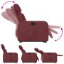 Sillón reclinable elevable cuero artificial rojo tinto de , Sillones - Ref: Foro24-3206753, Precio: 272,49 €, Descuento: %