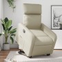 Cream Faux Leather Power Lift Recliner by , Armchairs - Ref: Foro24-3206764, Price: 297,22 €, Discount: %