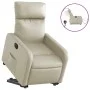 Cream Faux Leather Power Lift Recliner by , Armchairs - Ref: Foro24-3206764, Price: 322,01 €, Discount: %