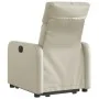 Cream Faux Leather Power Lift Recliner by , Armchairs - Ref: Foro24-3206764, Price: 322,01 €, Discount: %