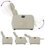 Cream Faux Leather Power Lift Recliner by , Armchairs - Ref: Foro24-3206764, Price: 322,01 €, Discount: %