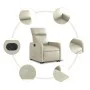 Cremefarbener Power-Lift-Liegestuhl aus Kunstleder von , Sessel - Ref: Foro24-3206764, Preis: 322,01 €, Rabatt: %