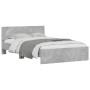 Betongrauer Bettrahmen mit Kopfteil 120 x 200 cm von , Betten und Lattenroste - Ref: Foro24-3207493, Preis: 201,84 €, Rabatt: %