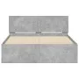 Concrete gray bed frame with headboard 120x200cm by , Beds and slatted bases - Ref: Foro24-3207493, Price: 197,73 €, Discount: %