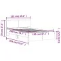 Concrete gray bed frame with headboard 120x200cm by , Beds and slatted bases - Ref: Foro24-3207493, Price: 197,73 €, Discount: %