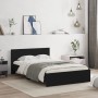 Bed frame with black headboard 120x200 cm by , Beds and slatted bases - Ref: Foro24-3207491, Price: 211,51 €, Discount: %