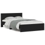 Bed frame with black headboard 120x200 cm by , Beds and slatted bases - Ref: Foro24-3207491, Price: 211,51 €, Discount: %