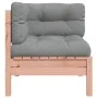 Eck-Gartensofa mit Kissen 2 Stück Douglasienholz von , Modulare Sofas für den Außenbereich - Ref: Foro24-838155, Preis: 184,5...