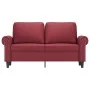 2-Sitzer-Sofa aus Kunstleder weinrot 120 cm von , Sofas - Ref: Foro24-359502, Preis: 216,01 €, Rabatt: %