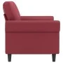 2-Sitzer-Sofa aus Kunstleder weinrot 120 cm von , Sofas - Ref: Foro24-359502, Preis: 216,01 €, Rabatt: %