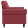 Two-seater red wine synthetic leather sofa, 120 cm by , Sofas - Ref: Foro24-359502, Price: 231,16 €, Discount: %