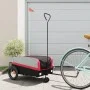 Fahrradanhänger aus schwarzem und rotem Eisen 30 kg von , Fahrradanhänger - Ref: Foro24-94055, Preis: 79,99 €, Rabatt: %