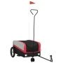 Fahrradanhänger aus schwarzem und rotem Eisen 30 kg von , Fahrradanhänger - Ref: Foro24-94055, Preis: 79,99 €, Rabatt: %