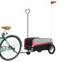 Fahrradanhänger aus schwarzem und rotem Eisen 30 kg von , Fahrradanhänger - Ref: Foro24-94055, Preis: 81,38 €, Rabatt: %