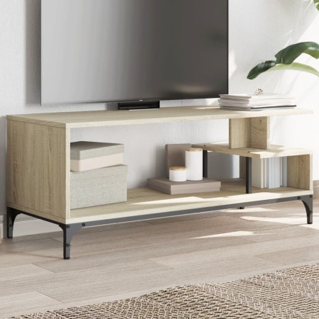 TV-Möbel aus Holzwerkstoff und Stahleiche 102x40x41 cm von , TV-Möbel - Ref: Foro24-842412, Preis: 49,97 €, Rabatt: %