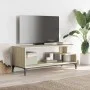 TV stand made of engineered wood and oak steel 102x40x41 cm by , TV Furniture - Ref: Foro24-842412, Price: 49,30 €, Discount: %