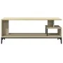 TV stand made of engineered wood and oak steel 102x40x41 cm by , TV Furniture - Ref: Foro24-842412, Price: 49,30 €, Discount: %
