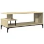TV stand made of engineered wood and oak steel 102x40x41 cm by , TV Furniture - Ref: Foro24-842412, Price: 49,30 €, Discount: %
