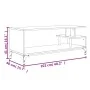 TV stand made of engineered wood and oak steel 102x40x41 cm by , TV Furniture - Ref: Foro24-842412, Price: 49,30 €, Discount: %