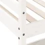 Loft bed with desk solid white pine wood 90x190 cm by , Beds and slatted bases - Ref: Foro24-842859, Price: 270,18 €, Discoun...