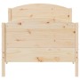 Estructura de cama con cabecero madera maciza pino 100x200 cm