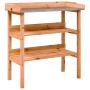 Pflanztisch mit Regalen Tannenholz braun 78x38x82,5cm von , Topfständer - Ref: Foro24-156353, Preis: 62,28 €, Rabatt: %