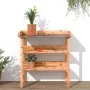 Mesa para plantas con estantes madera abeto marrón 78x38x82,5cm de , Soportes para macetas - Ref: Foro24-156353, Precio: 68,6...