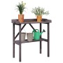 Mesa para plantas con estante madera abeto gris 78x38x82,5 cm de , Soportes para macetas - Ref: Foro24-156351, Precio: 48,23 ...